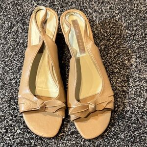Partner's Tan Bow Slingback Sandals